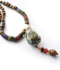 Buddha Ahşap Mala Kolye - Görsel 3