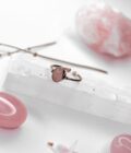 Pembe Kuvars Gümüş Yüzük - Görsel 3