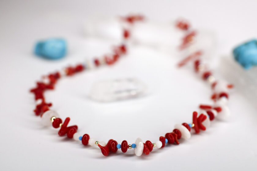 Red Coral Mercan Kolye - Görsel 5