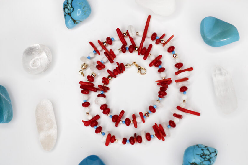 Red Coral Mercan Kolye - Görsel 6