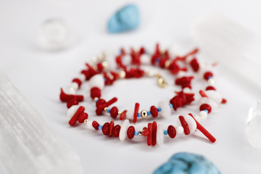 Red Coral Mercan Kolye - Görsel 7